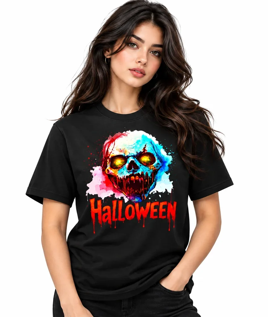 Halloween Graphic Black T-Shirt