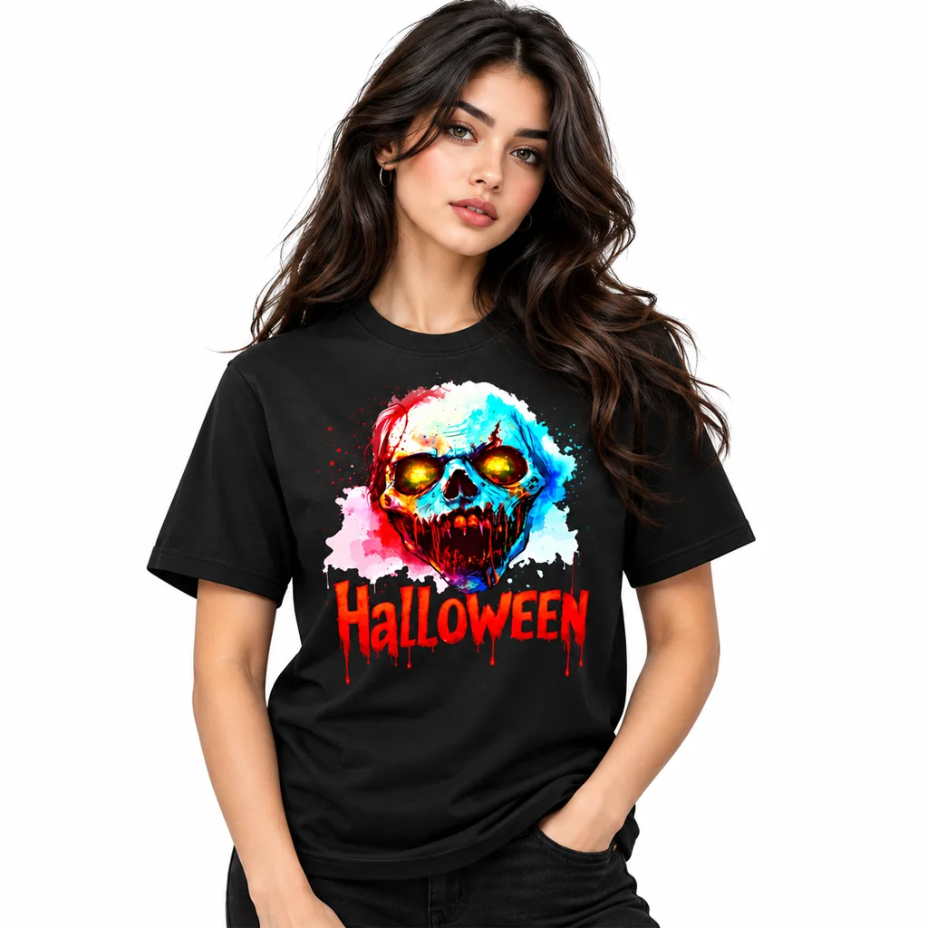 Halloween Graphic Black T-Shirt