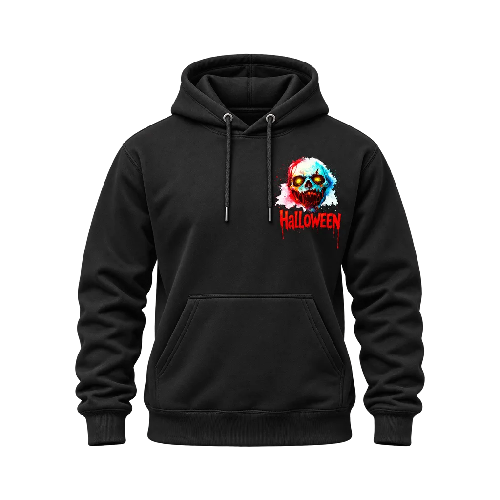 Halloween Dual-Print Black Hoodie