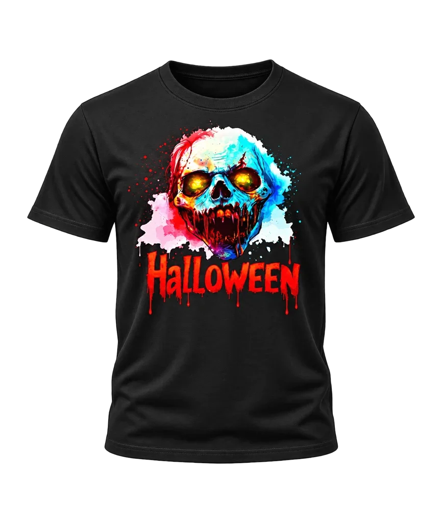 Halloween Graphic Black T-Shirt