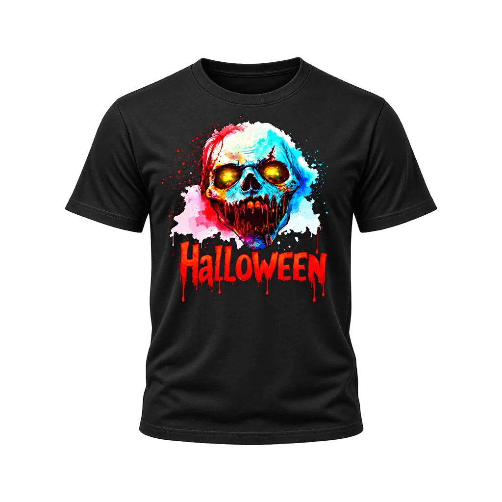 Halloween Graphic Black T-Shirt