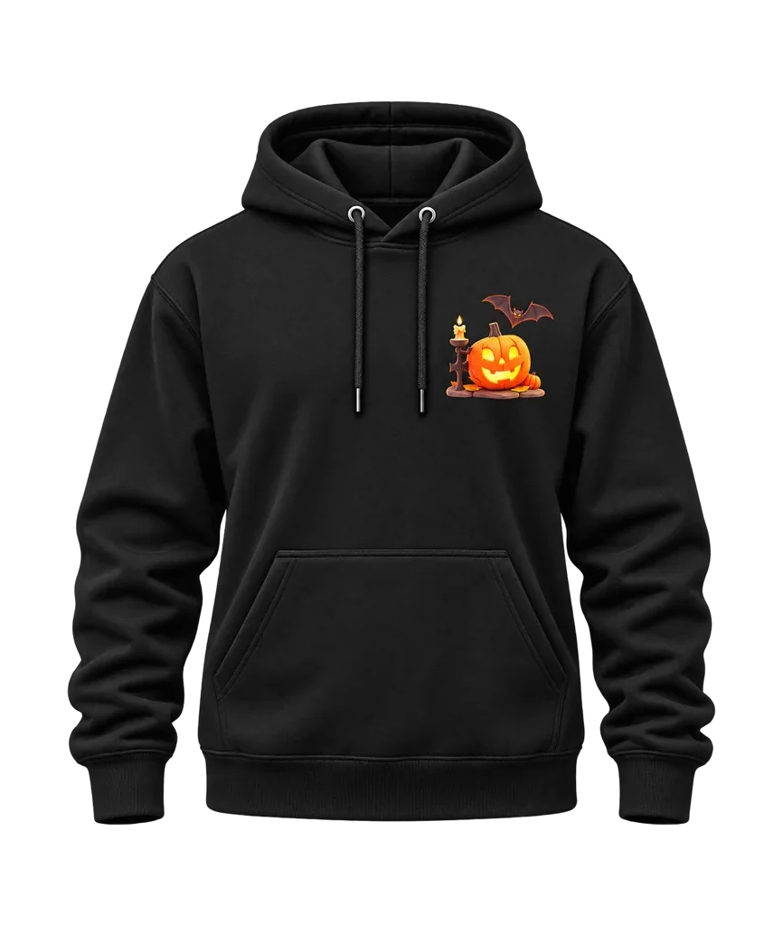 Halloween Hocus Pocus Inspired Spooky Dual-Print Black Hoodie