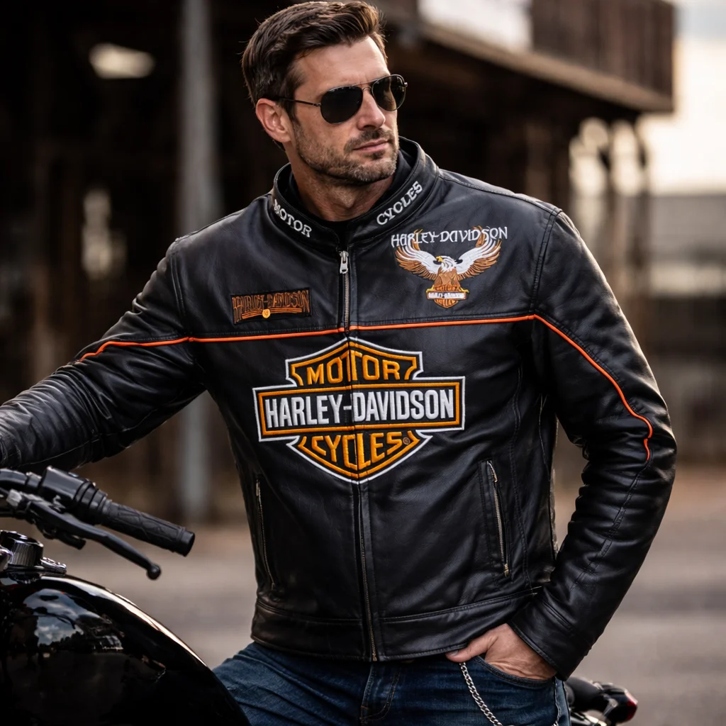 Harley-Davidson Biker Style Motorcycle Jacket