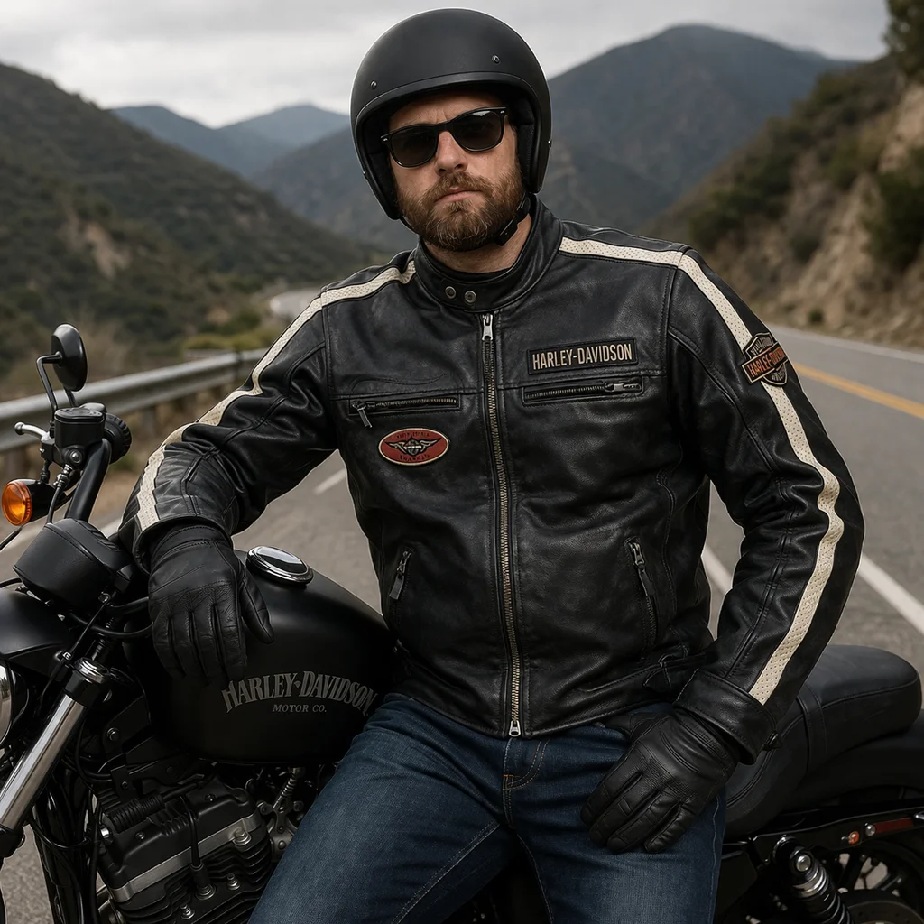 Harley-Davidson Men’s Command Classic Black Leather Jacket