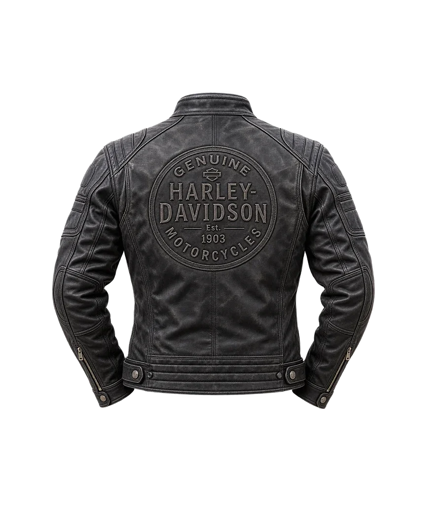 Harley-Davidson Dauntless Convertible 2-in-1 Ironwood Leather Jacket