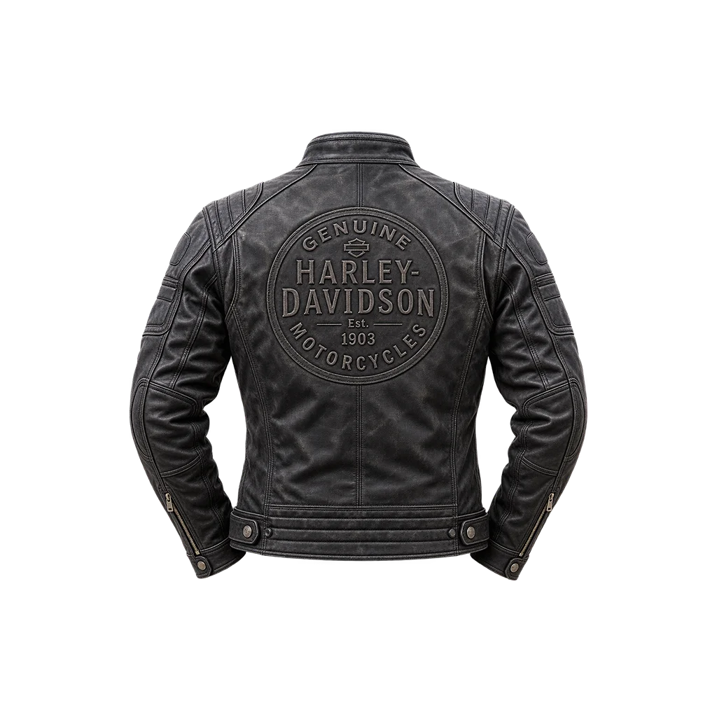 Harley-Davidson Dauntless Convertible 2-in-1 Ironwood Leather Jacket