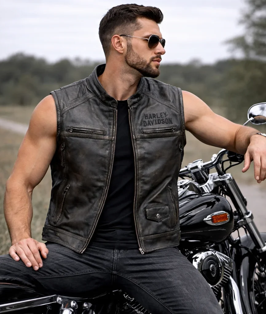 Harley-Davidson Dauntless Convertible 2-in-1 Ironwood Leather Jacket