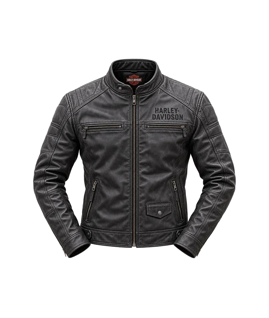 Harley-Davidson Dauntless Convertible 2-in-1 Ironwood Leather Jacket