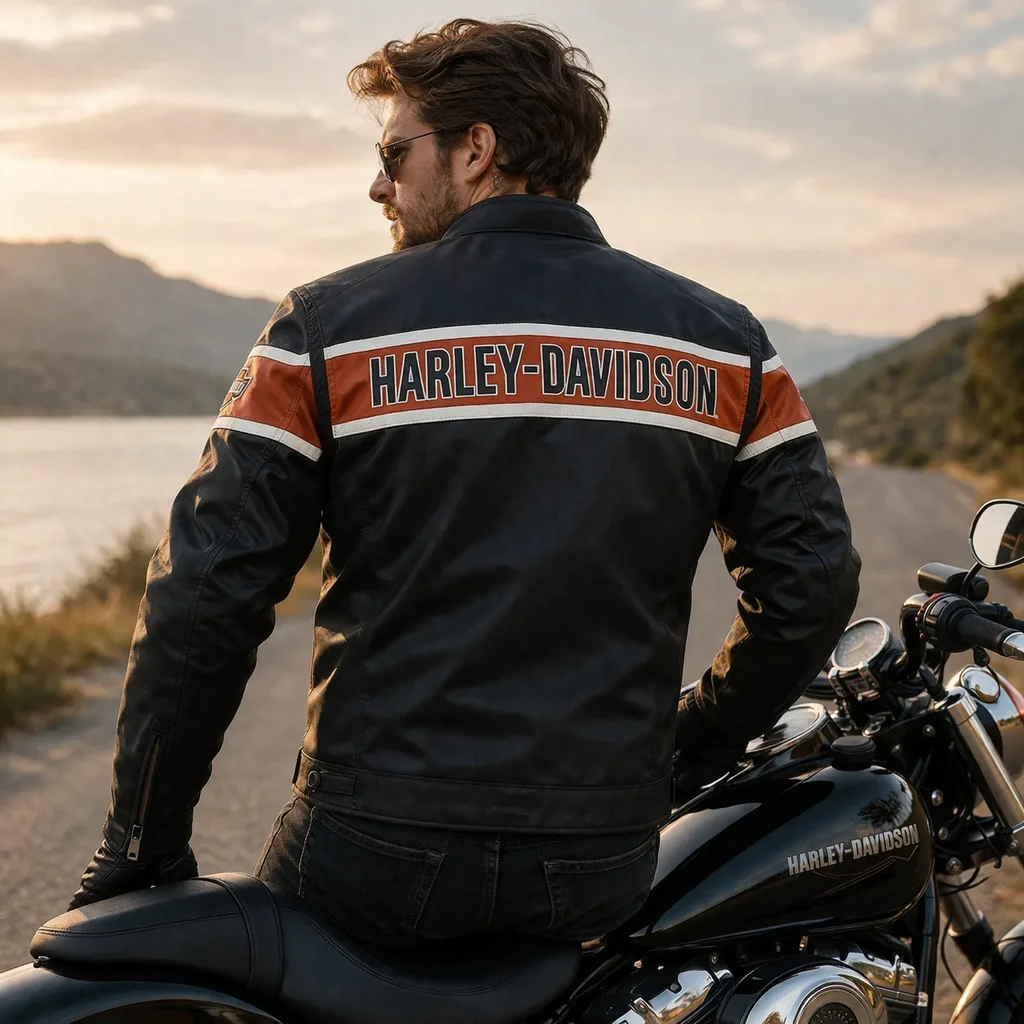 Harley-Davidson Men’s Generations Nylon Twill Riding Jacket