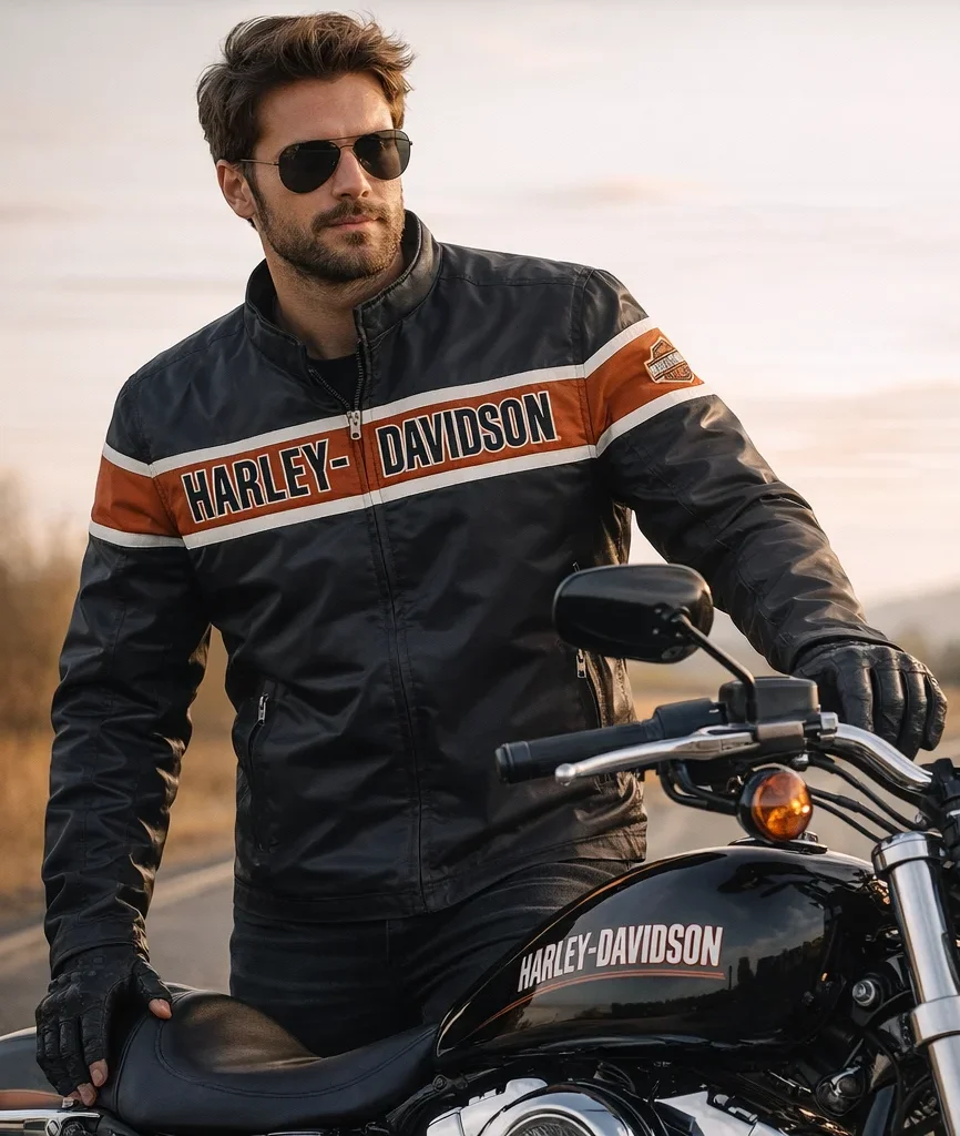 Harley-Davidson Men’s Generations Nylon Twill Riding Jacket