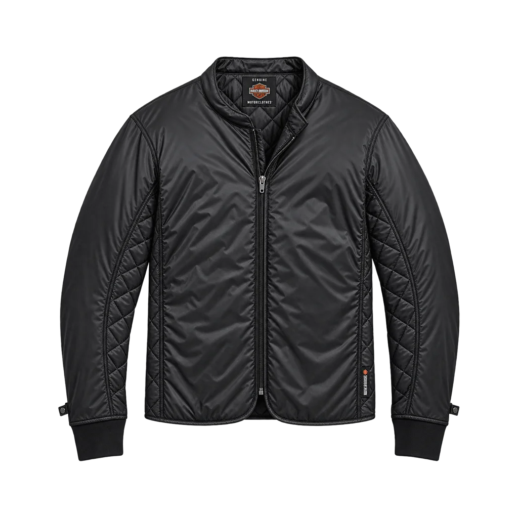Harley-Davidson Men’s Vanocker Waterproof Triple Vent Leather Jacket