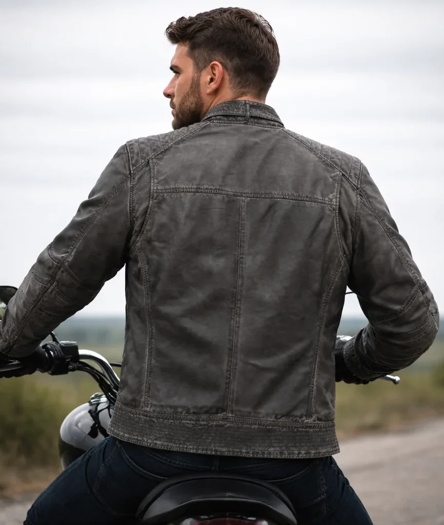 Harley-Davidson Washed Lambskin Leather Jacket