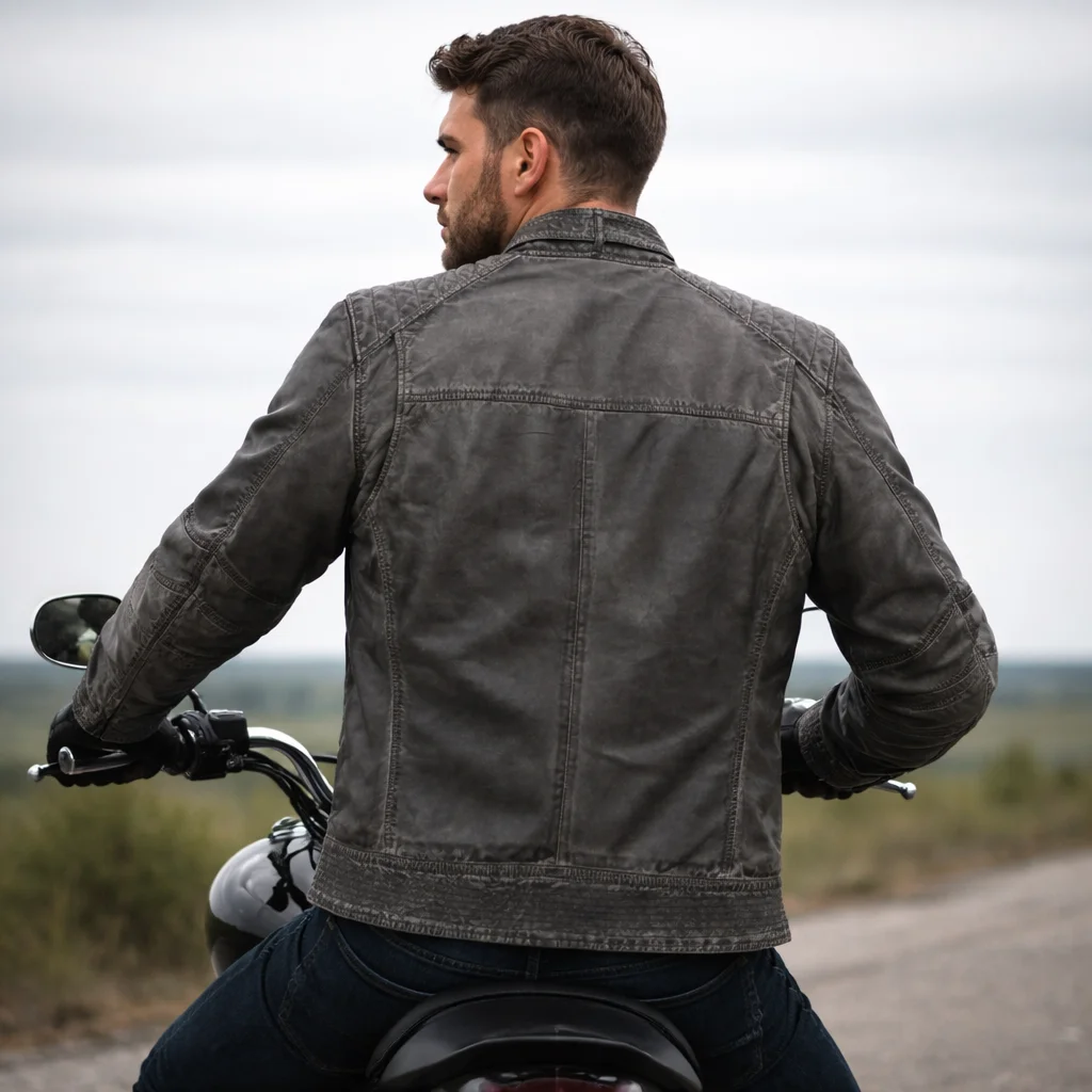 Harley-Davidson Washed Lambskin Leather Jacket