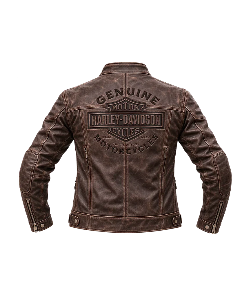 Harley-Davidson Men’s Roadway Brown Leather Jacket