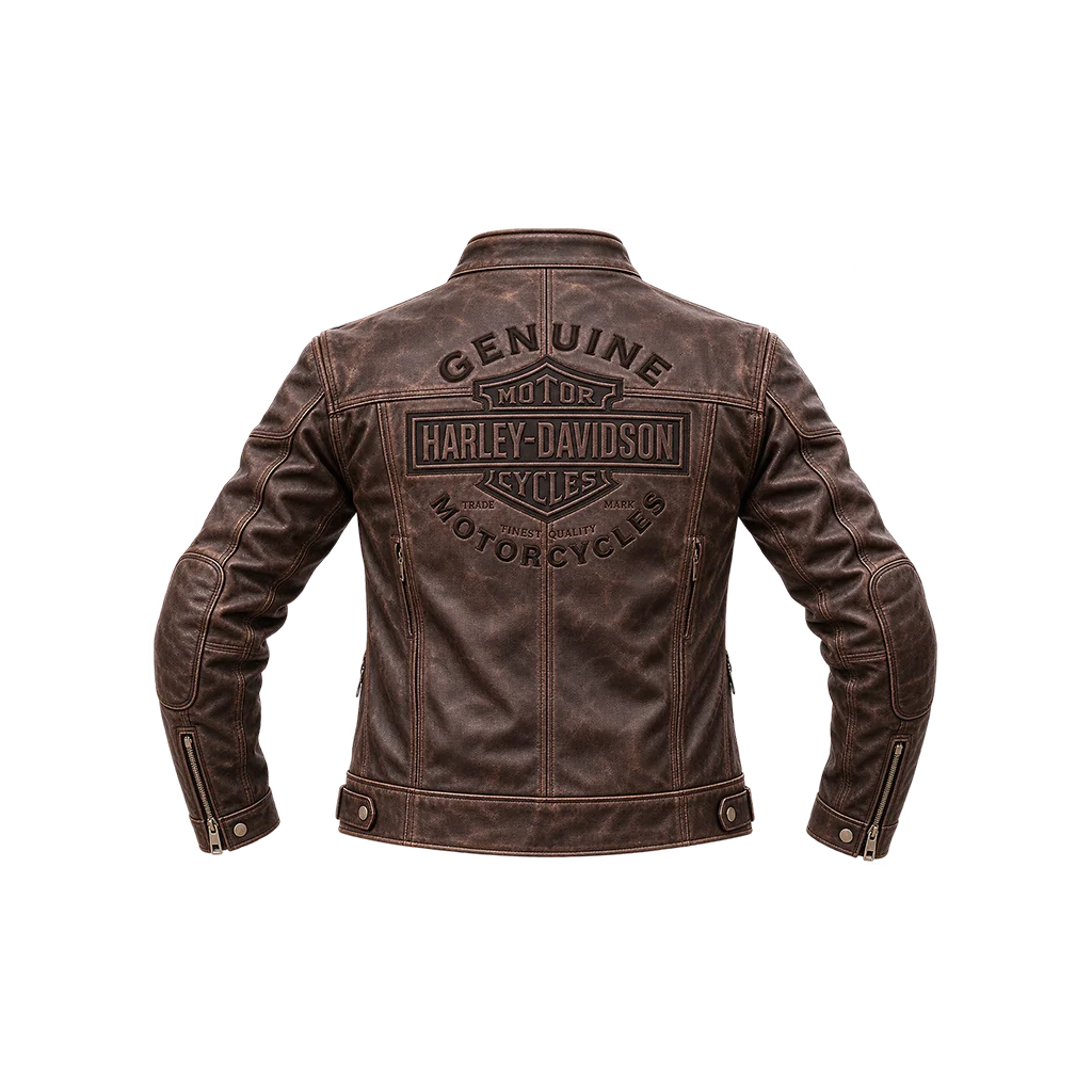Harley-Davidson Men’s Roadway Brown Leather Jacket