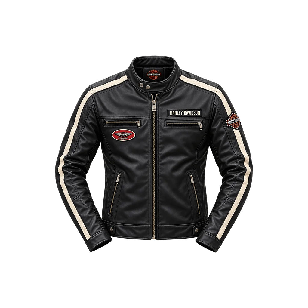 Harley-Davidson Men’s Command Classic Black Leather Jacket