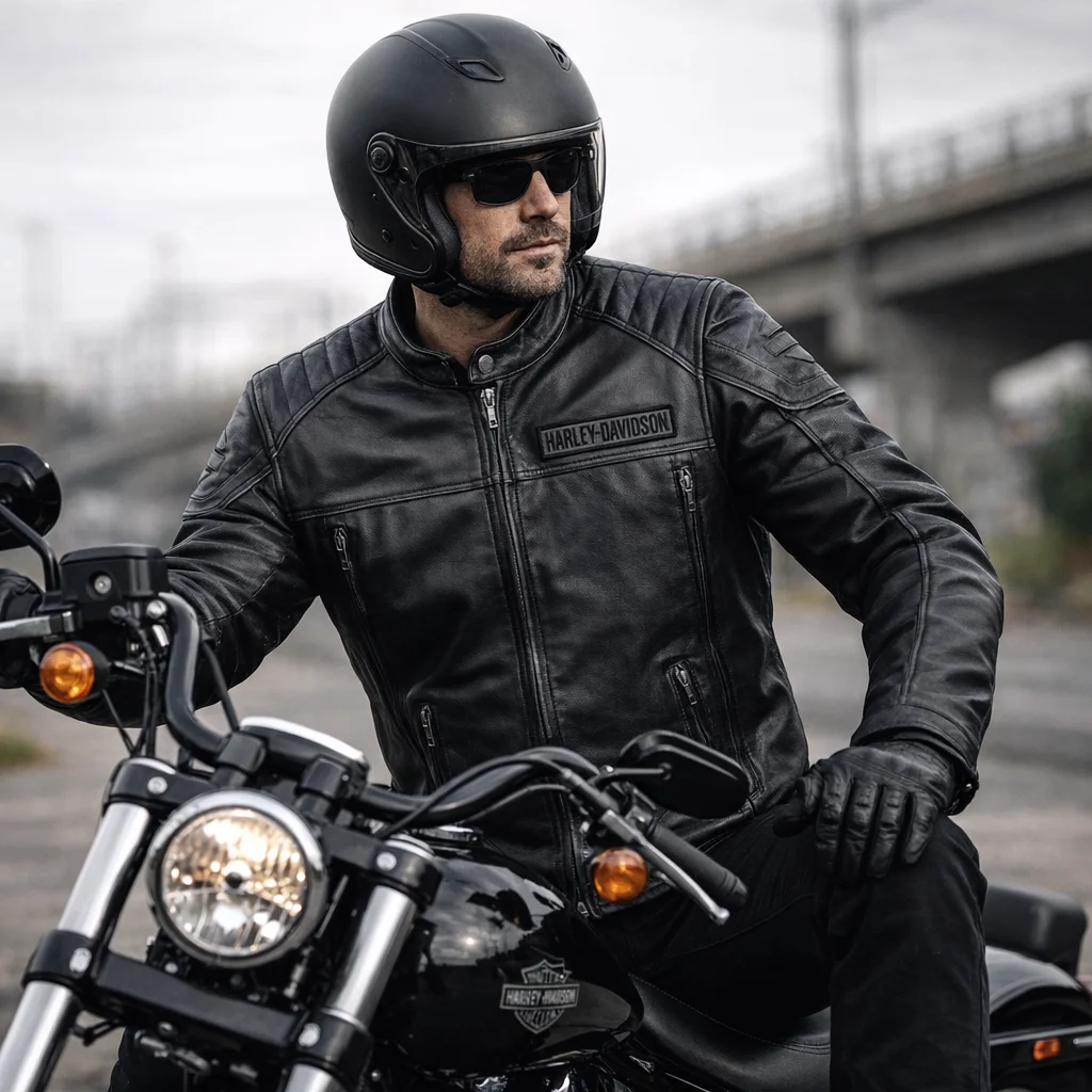 Harley-Davidson Men’s Midway Distressed Leather Jacket