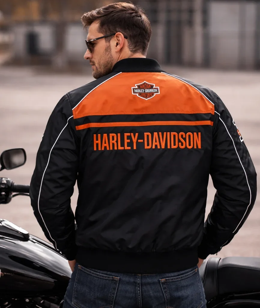 Harley-Davidson Men’s Satin Bomber Jacket