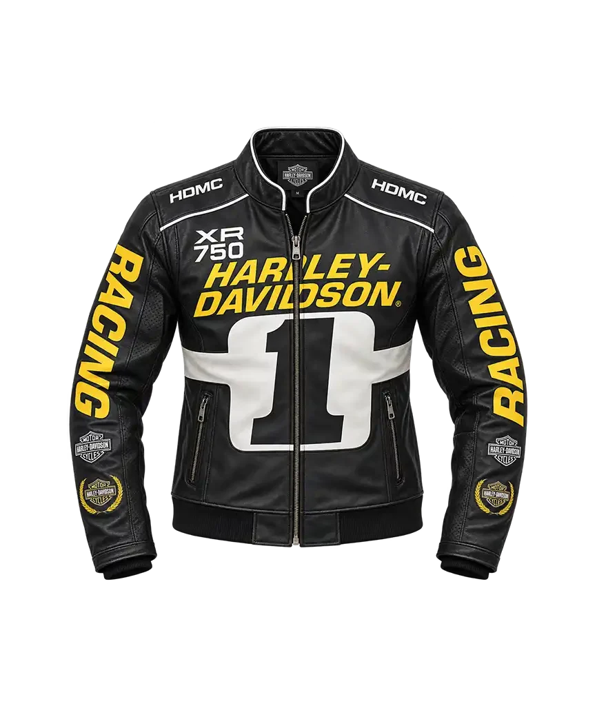 Harley-Davidson Men’s Start Your Engines Leather Racing Jacket