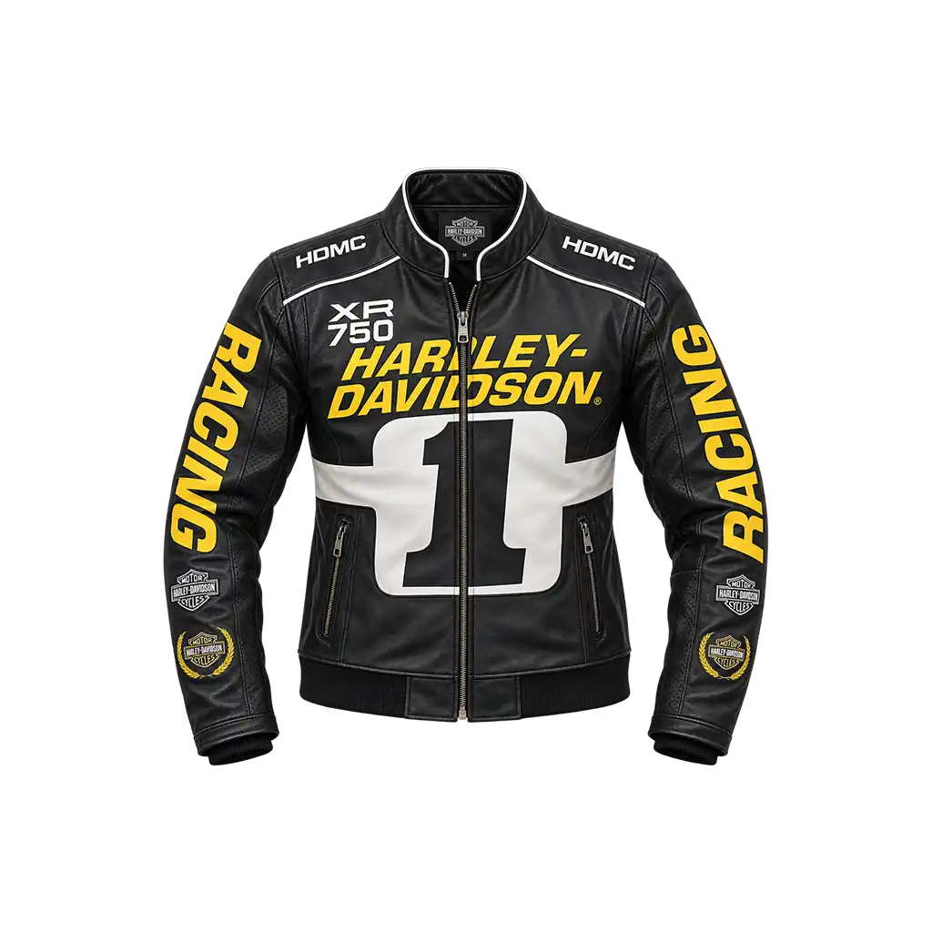 Harley-Davidson Men’s Start Your Engines Leather Racing Jacket