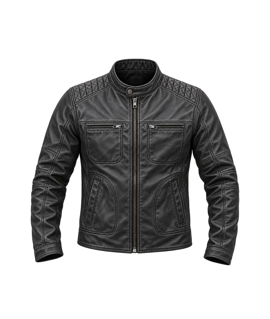 Harley-Davidson Washed Lambskin Leather Jacket