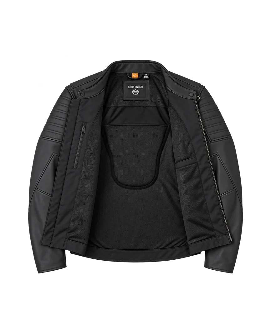 Harley-Davidson Willie G Skull Graphic Leather Riding Jacket
