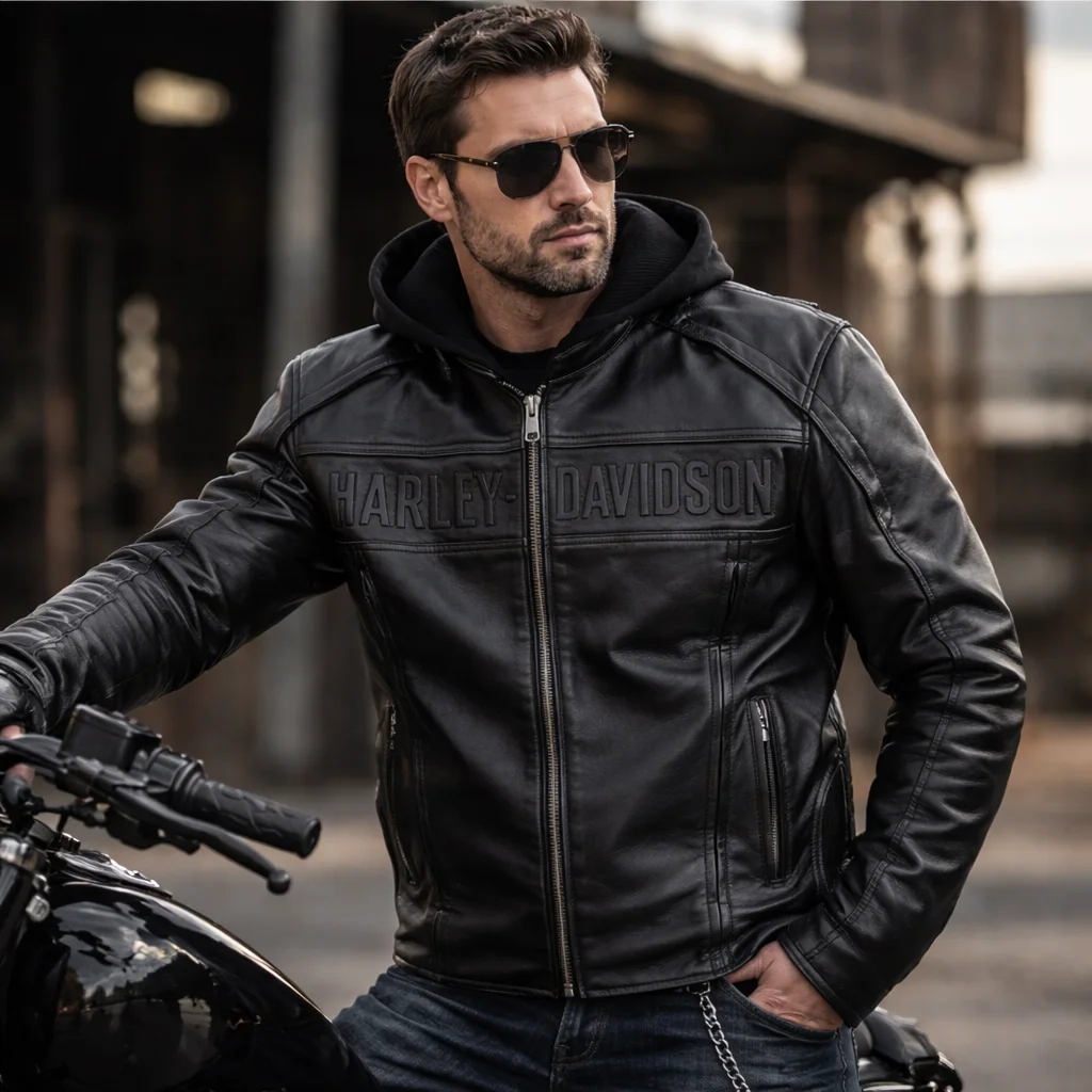 Harley Davidson Road Warrior 3 in 1 Leather Jacket