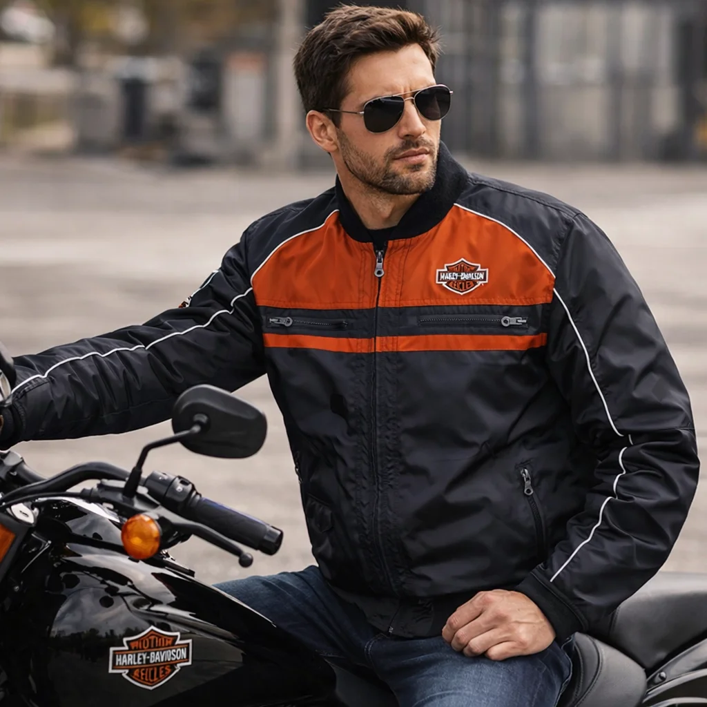 Harley-Davidson Men’s Satin Bomber Jacket