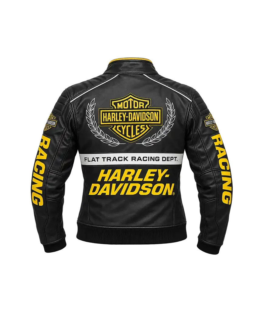 Harley-Davidson Men’s Start Your Engines Leather Racing Jacket