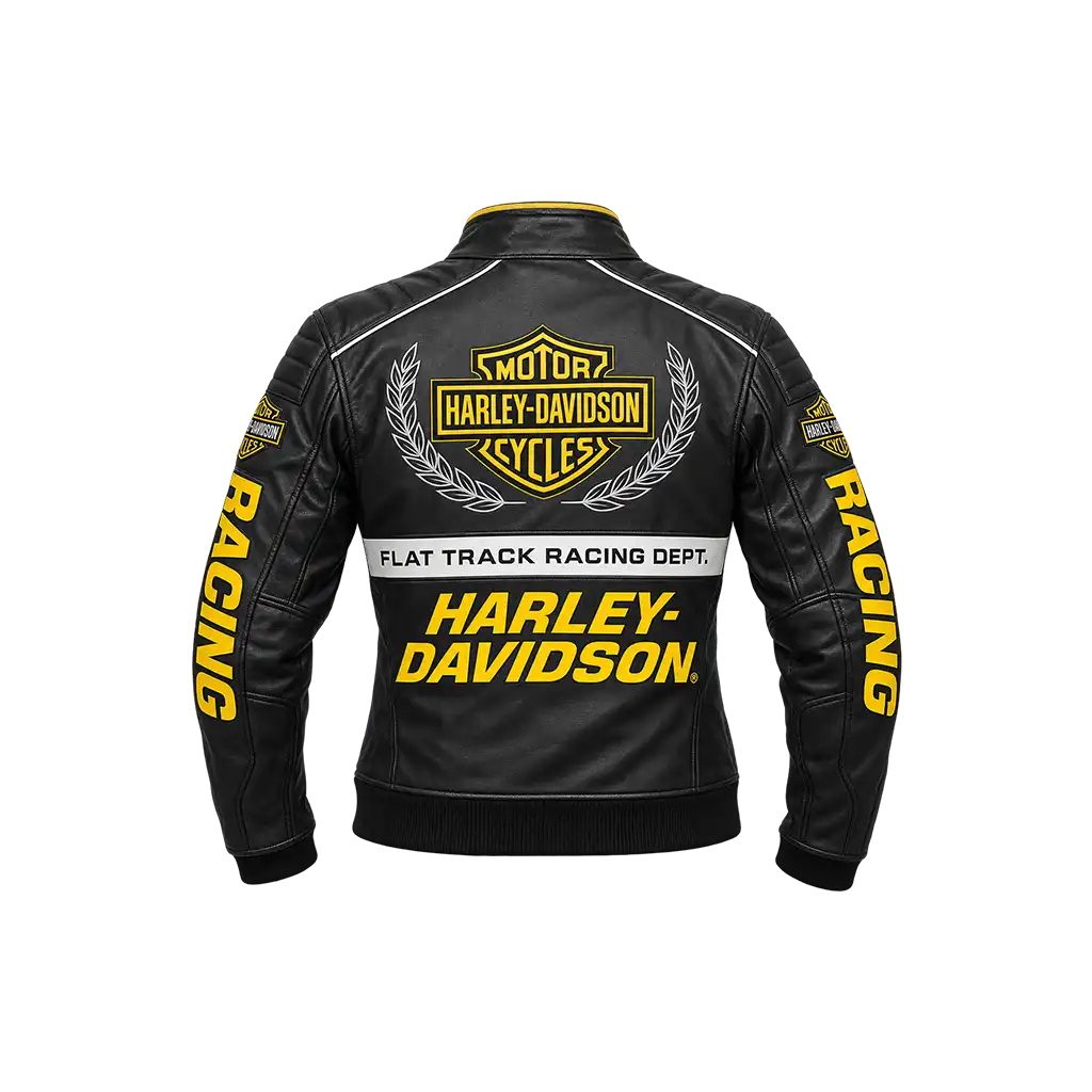 Harley-Davidson Men’s Start Your Engines Leather Racing Jacket