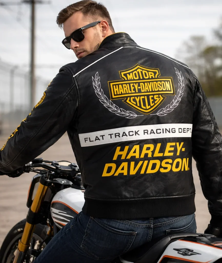Harley-Davidson Men’s Start Your Engines Leather Racing Jacket