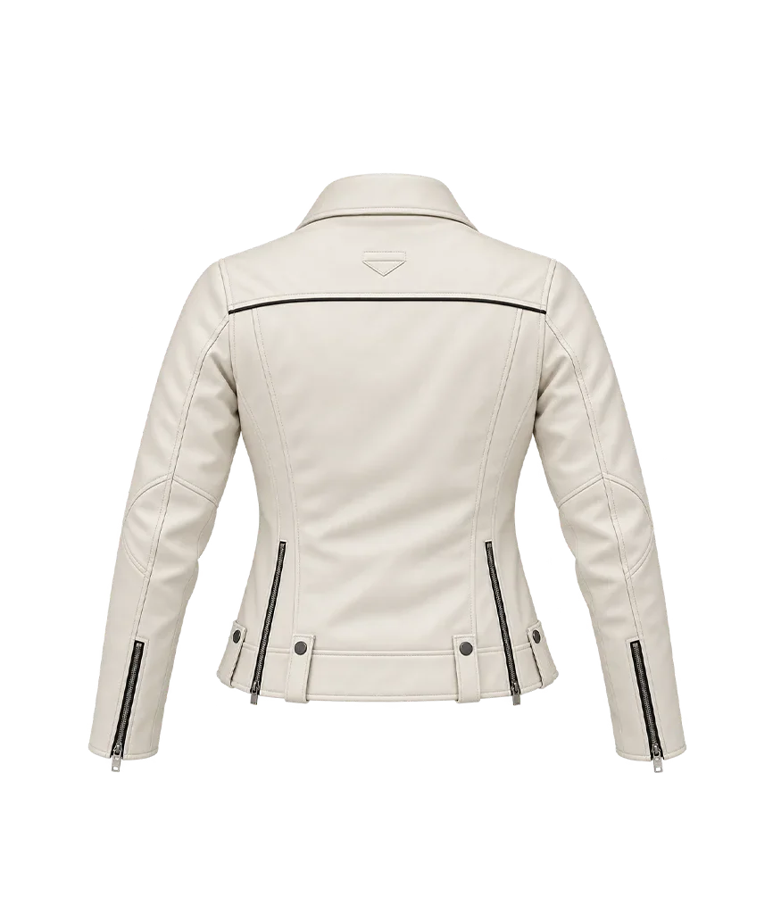 Harley-Davidson Vixen leather jacket Women White Spring Riding Perfect