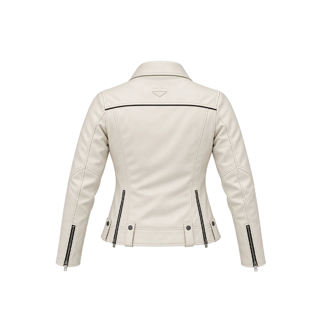 Harley-Davidson Vixen leather jacket Women White Spring Riding Perfect