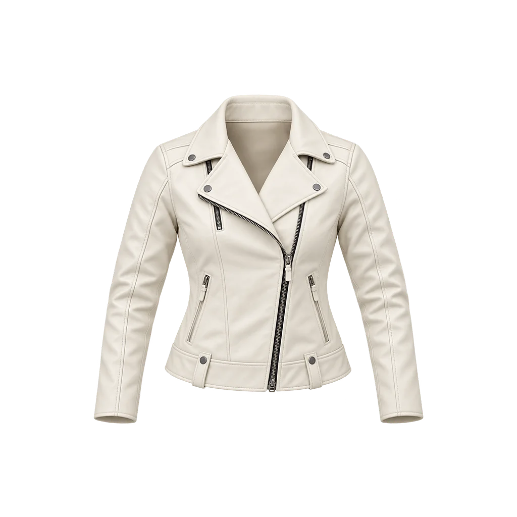 Harley-Davidson Vixen leather jacket Women White Spring Riding Perfect