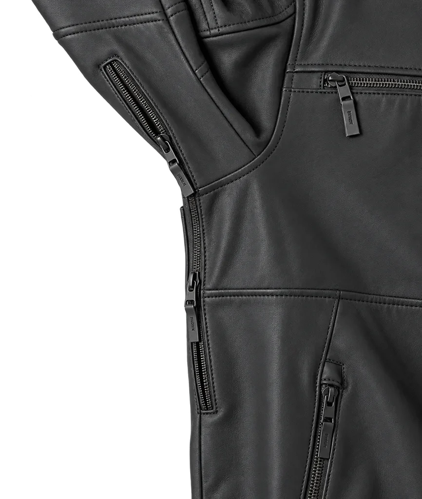 Harley-Davidson Willie G Skull Graphic Leather Riding Jacket