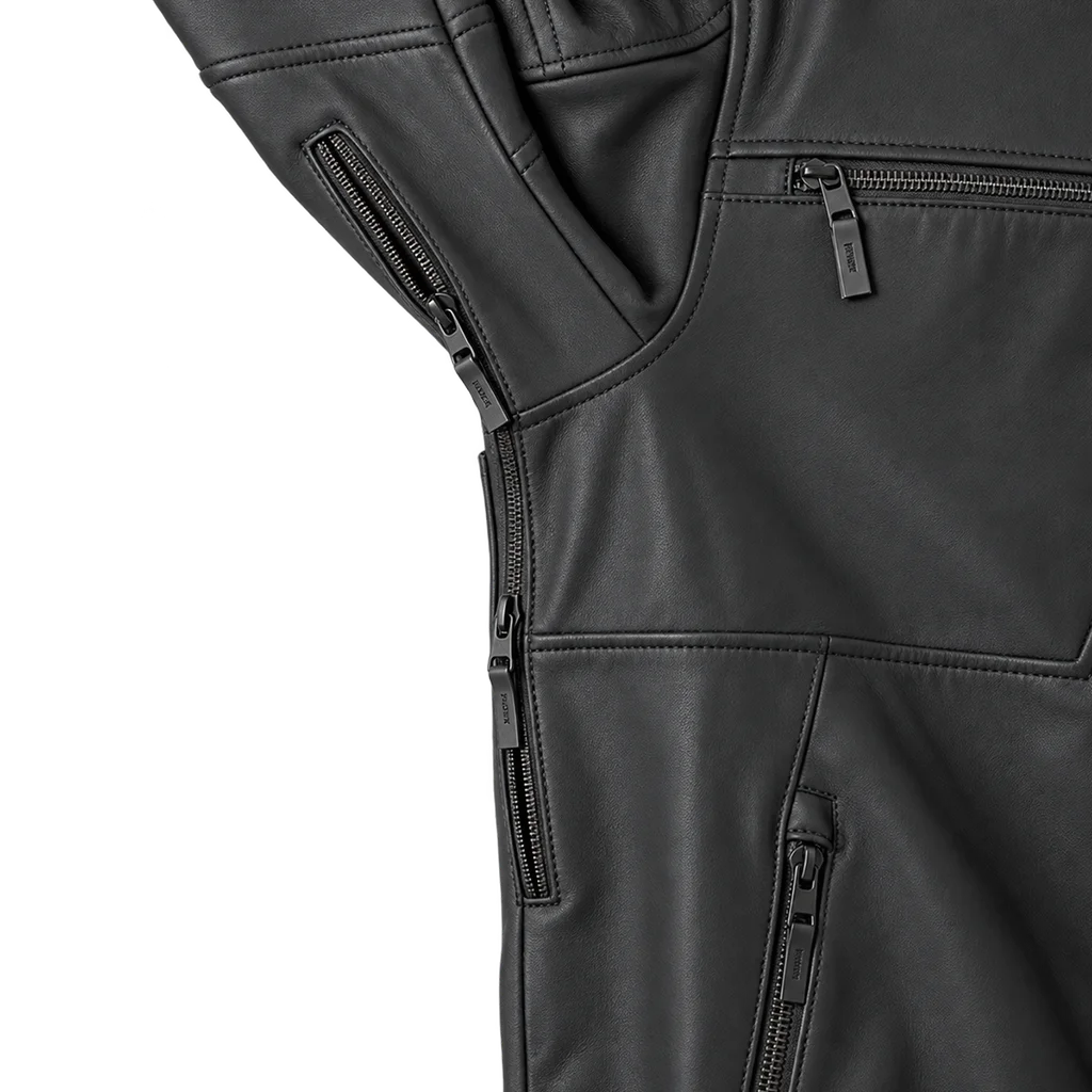 Harley-Davidson Willie G Skull Graphic Leather Riding Jacket