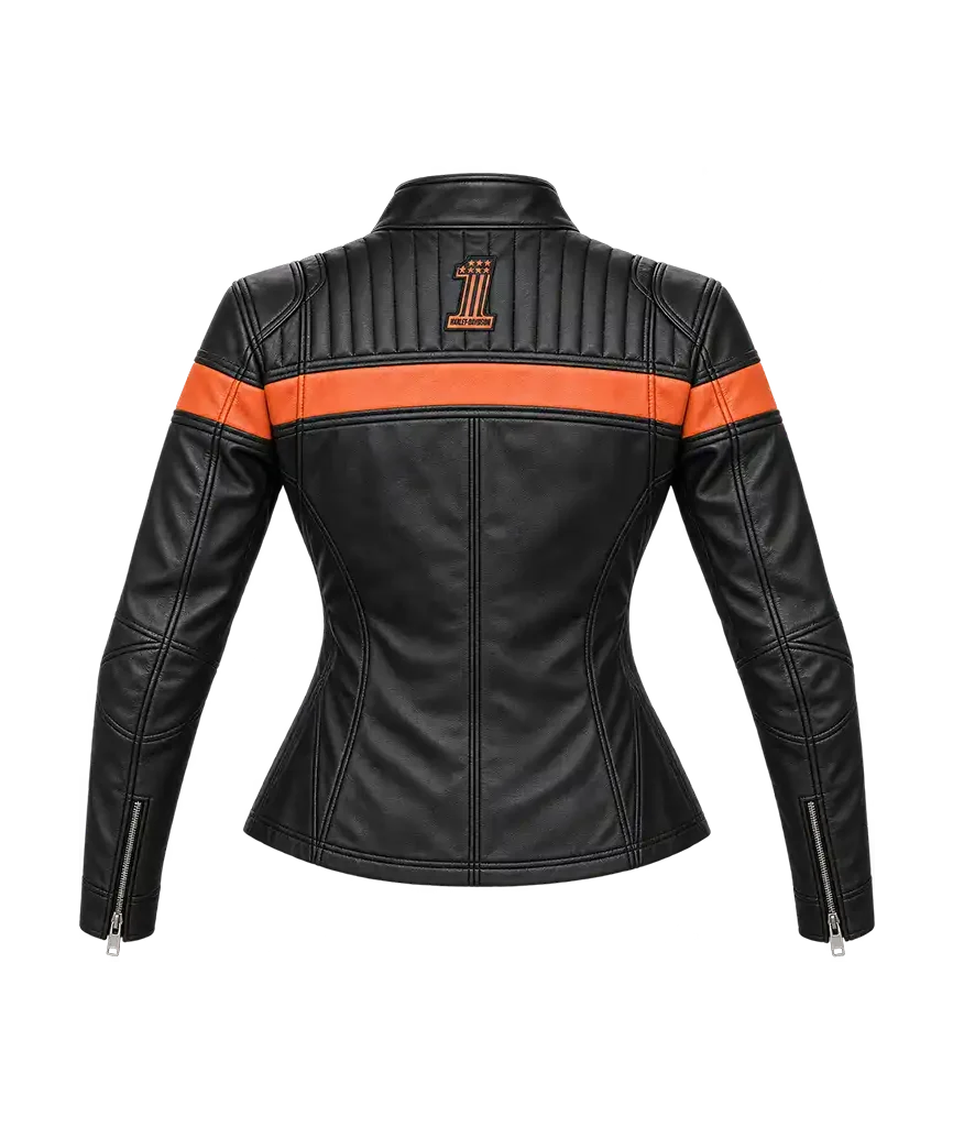 Harley-Davidson Women’s Victory Sweep Leather Riding Jacket