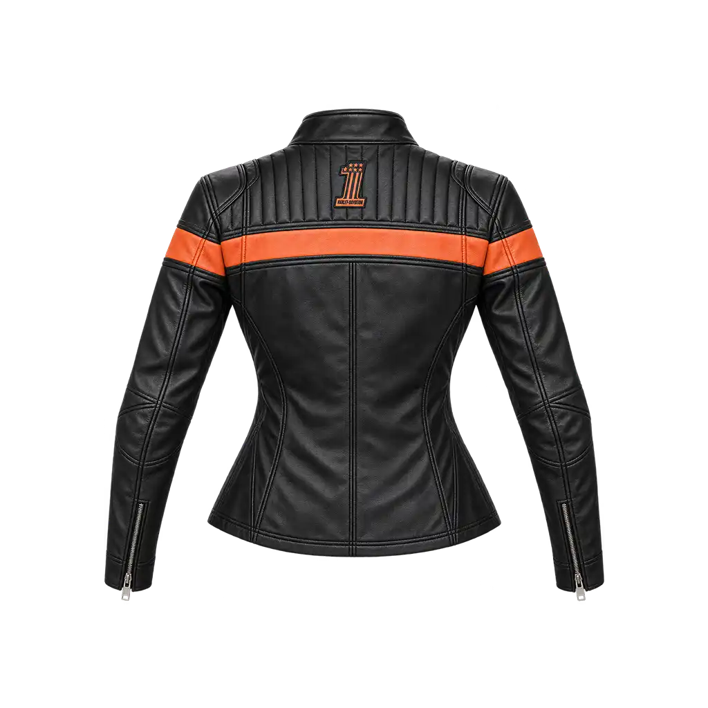 Harley-Davidson Women’s Victory Sweep Leather Riding Jacket