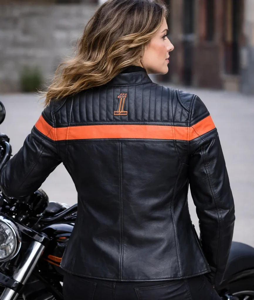 Harley-Davidson Women’s Victory Sweep Leather Riding Jacket