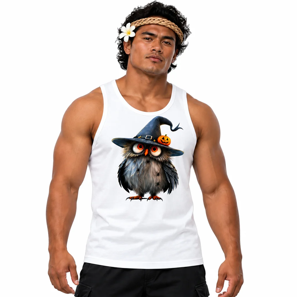 Harry Potter Hedwig Halloween Witch Owl Tank Top