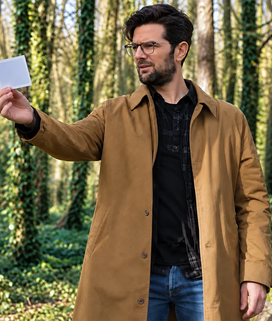 Ohm Bauman Hokum Adam Scott Beige Cotton Coat