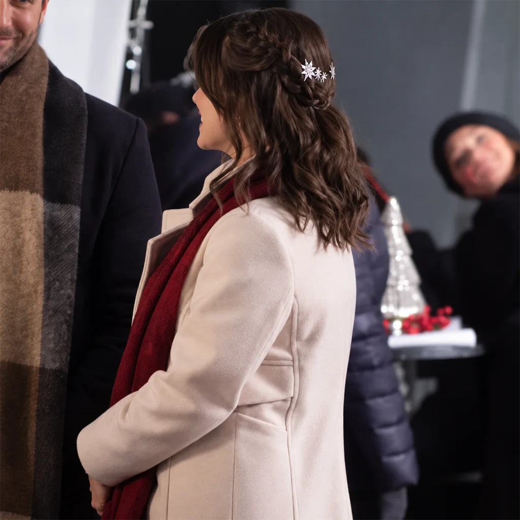Holiday Romance Movie Beige Coat