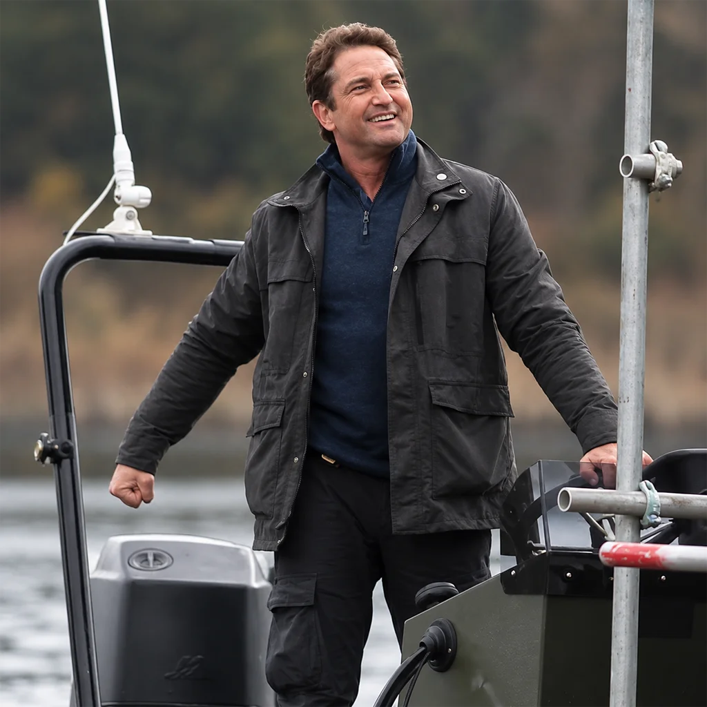 Angel Has Fallen Gerard Butler Banning Black Cotton Jacket