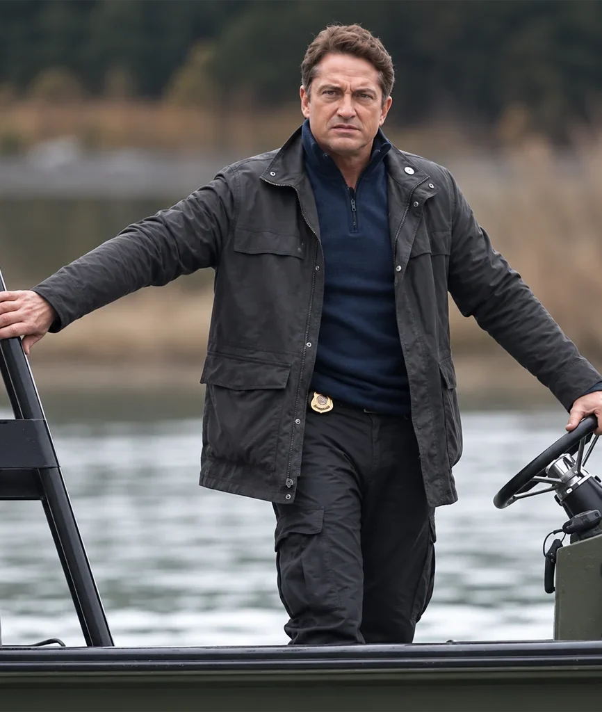 Angel Has Fallen Gerard Butler Banning Black Cotton Jacket