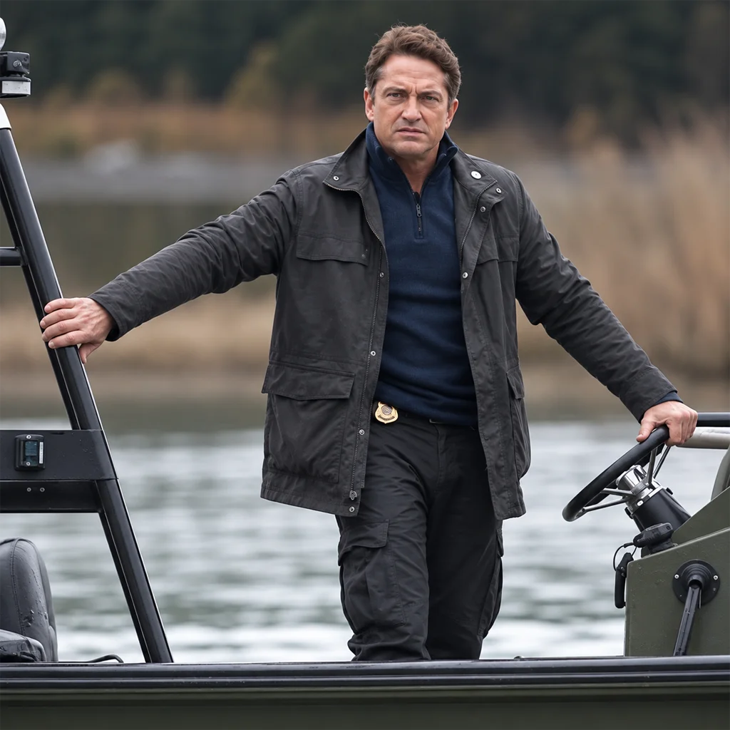 Angel Has Fallen Gerard Butler Banning Black Cotton Jacket