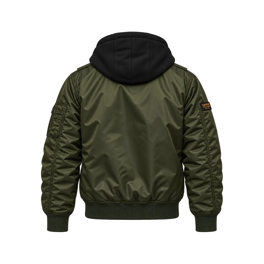 Superdry Men’s Hooded MA1 Bomber Jacket