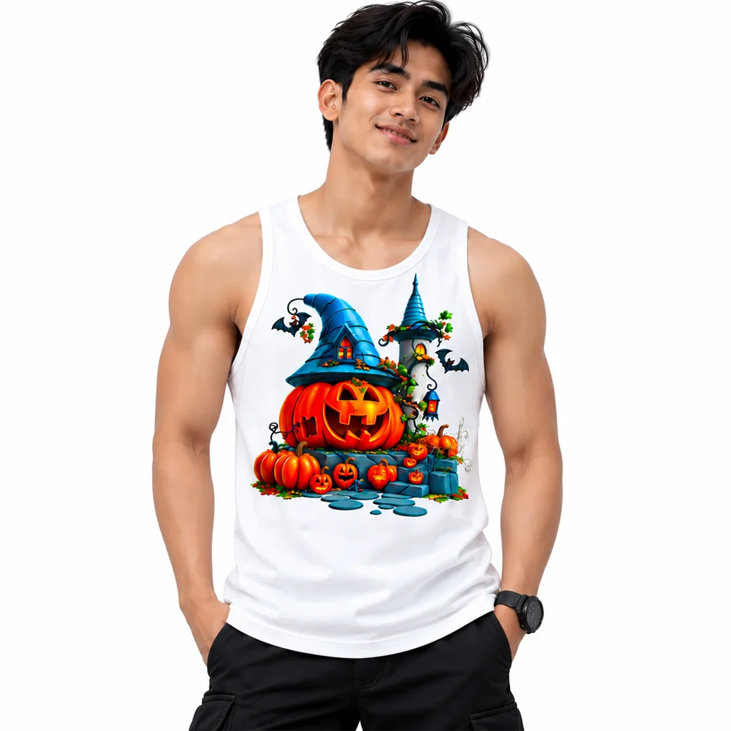 Hotel Transylvania Spooky Pumpkin Castle Tank Top