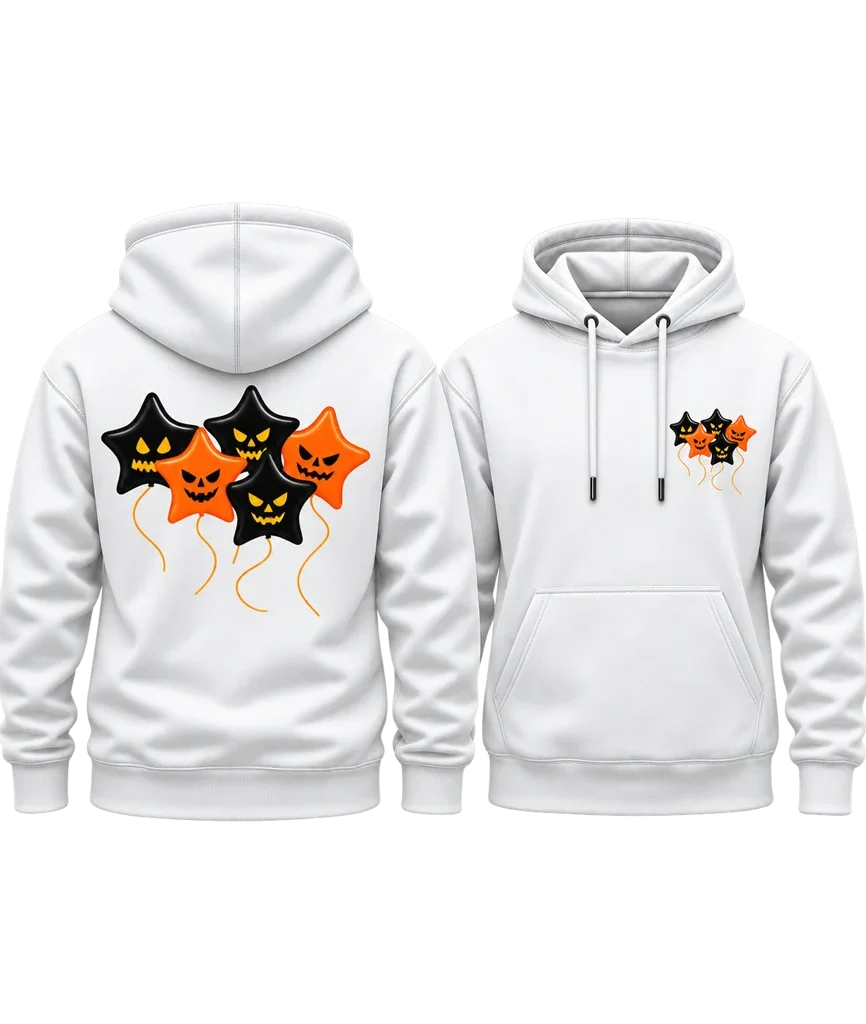 IT Chapter Two Spooky Star Balloons Dual-Print Hoodie