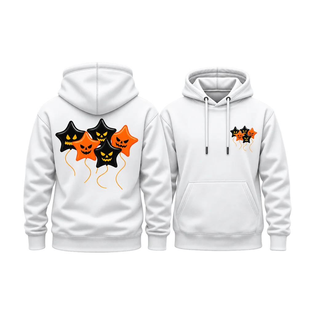 IT Chapter Two Spooky Star Balloons Dual-Print Hoodie