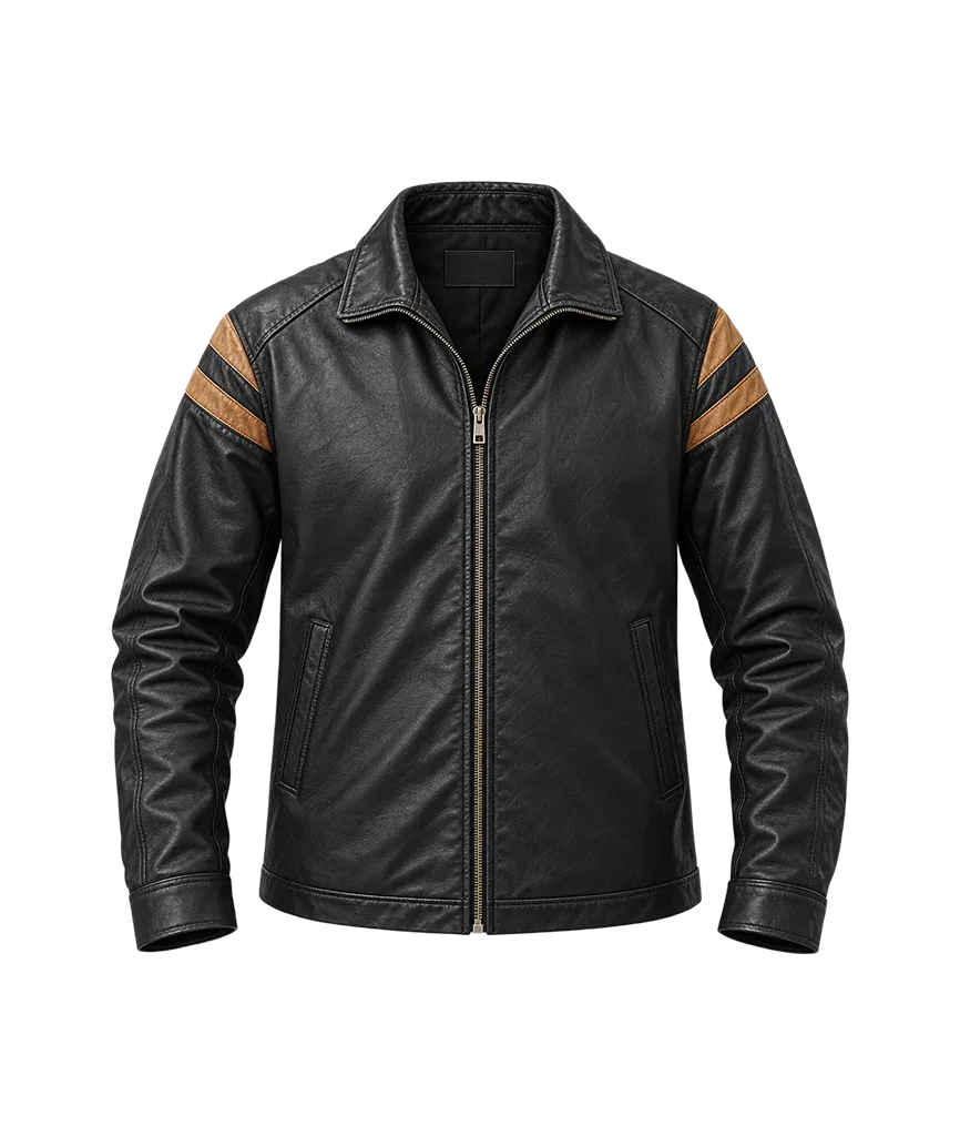 Jackson Disclosure Day Wyatt Russell Black Leather Jacket